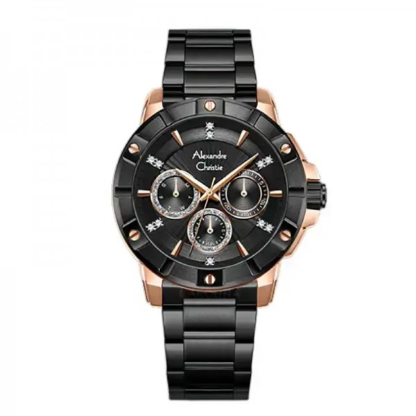 Alexandre Christie AC 6609 Rosegold Black BFBBRBA2